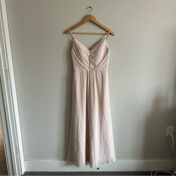 HAYLEY PAIGE OCCASIONS BLUSH Corset V-Neck BRIDESMAID PARTY FORMAL DRESS GOWN - Picture 10 of 14